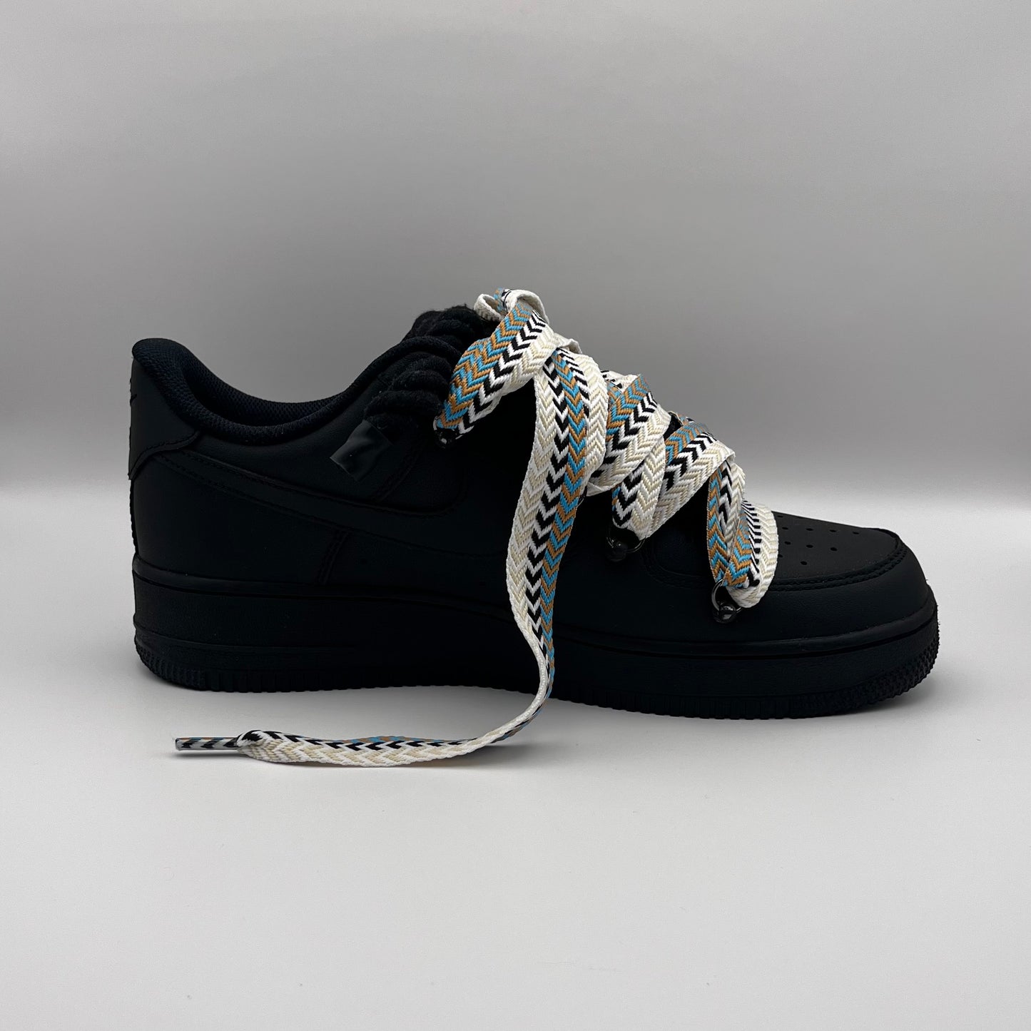 AF1 Black - Khaki Lanvin Rope Laces