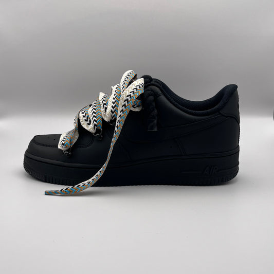 AF1 Black - Khaki Lanvin Rope Laces